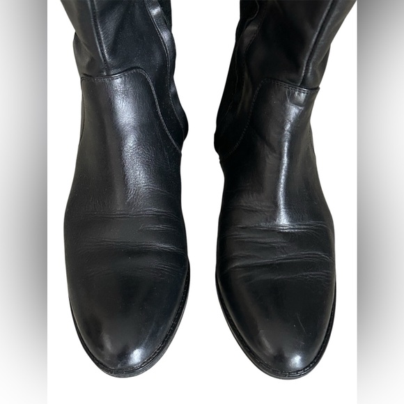 Sam Edelman Tall Black Leather and Suede Women's Patton Riding Boots Size 8.5 - Picture 10 of 16